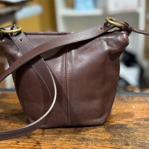 Coach MacDougal Brown Leather Bucket Shoulder Bag 1980’s